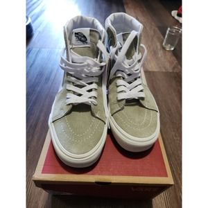 Vans Sk8 Water Repel Suede Sneakers Shoes Moss Gray Mens 7 Womens 8.5